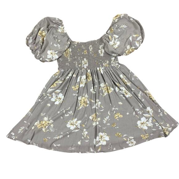Babydoll Puff Sleeve Floral Dress Sz S Cottagecore Milkmaid USA Hashtag In Trend - Picture 2 of 16